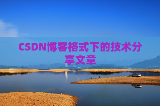 CSDN博客格式下的技术分享文章